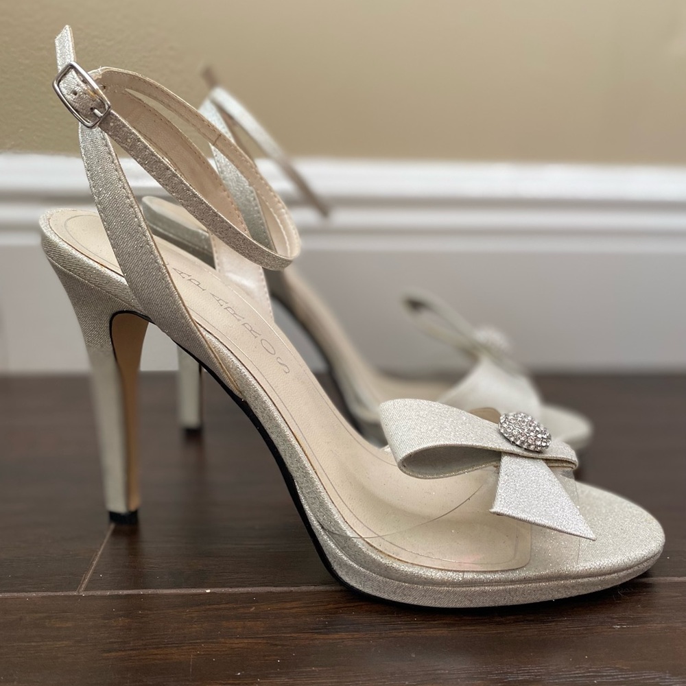 Caparros Silver Diamond High Heels